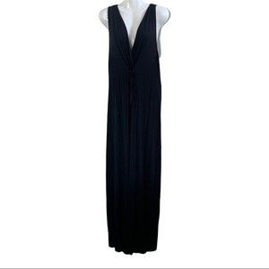 Motherhood Maternity Women’s Black Tie Waist maxi Dress Size L